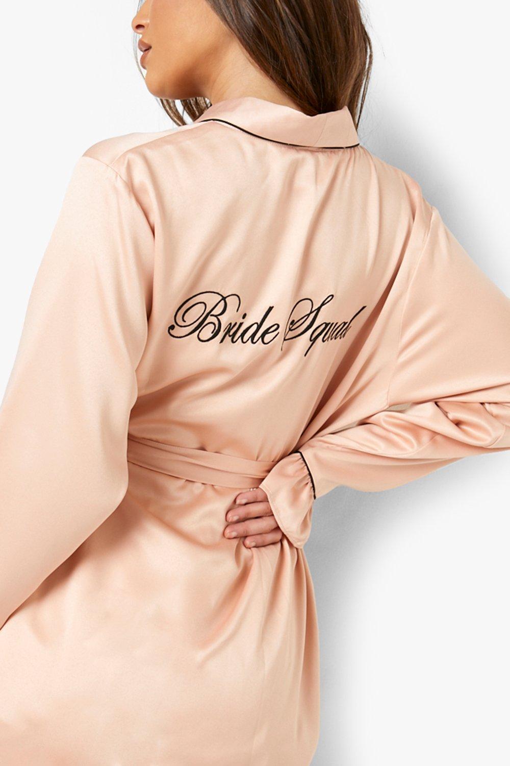 Rose gold bride outlet robe